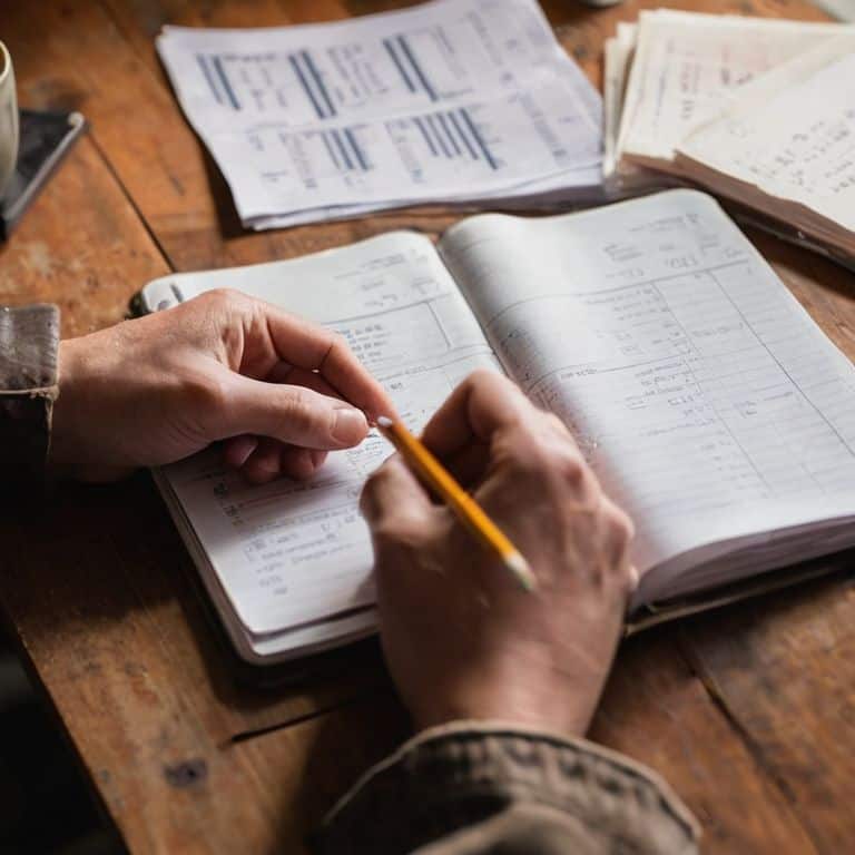 Manual Budgeting with Notebook