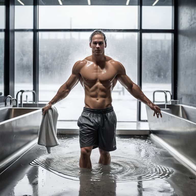 Ice bath recovery for athletes treatment