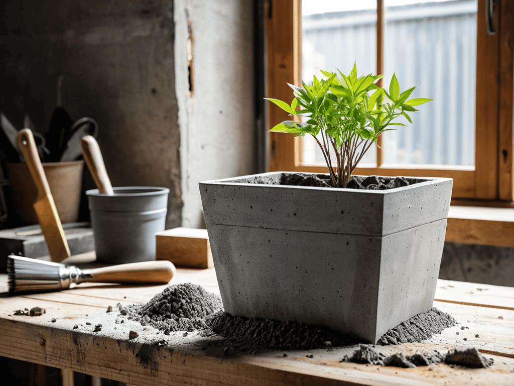 Industrial Chic: How to Make Professional Concrete Planters for Under $5