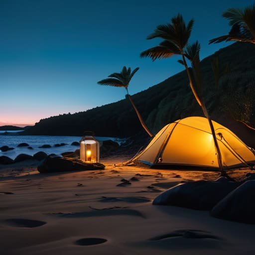 Building stealthy Hush-trip infrastructure at the beach.